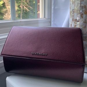 Excellent oxblood Givenchy Clutch.